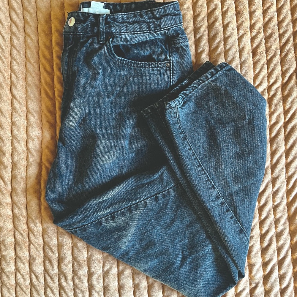 h&m faded black jeans